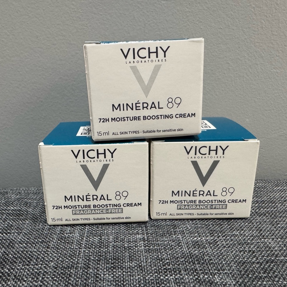 Vichy Minéral 89 Hydrating Cream - Travel size 15 ml each Price $ 31 for 3 boxes